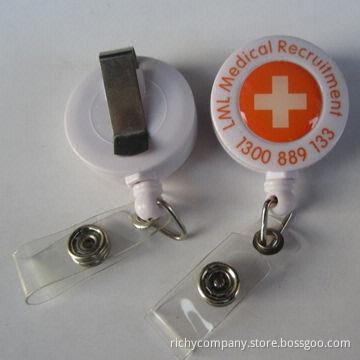 Badge Reel, Made of ABS Material